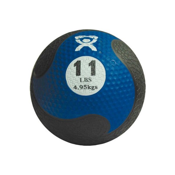 CanDo Firm Medicine Ball, 11 lb., 9" Diameter, Blue